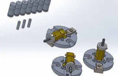 机床钻头及其夹具solidworks模型