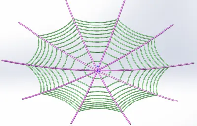 蜘蛛网solidworks模型