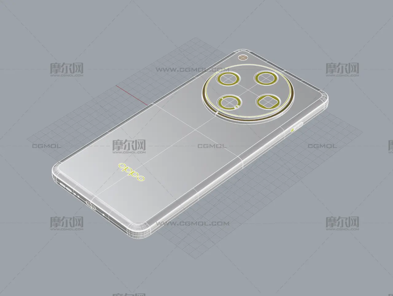 OPPO Find X8 Pro手机外观模型