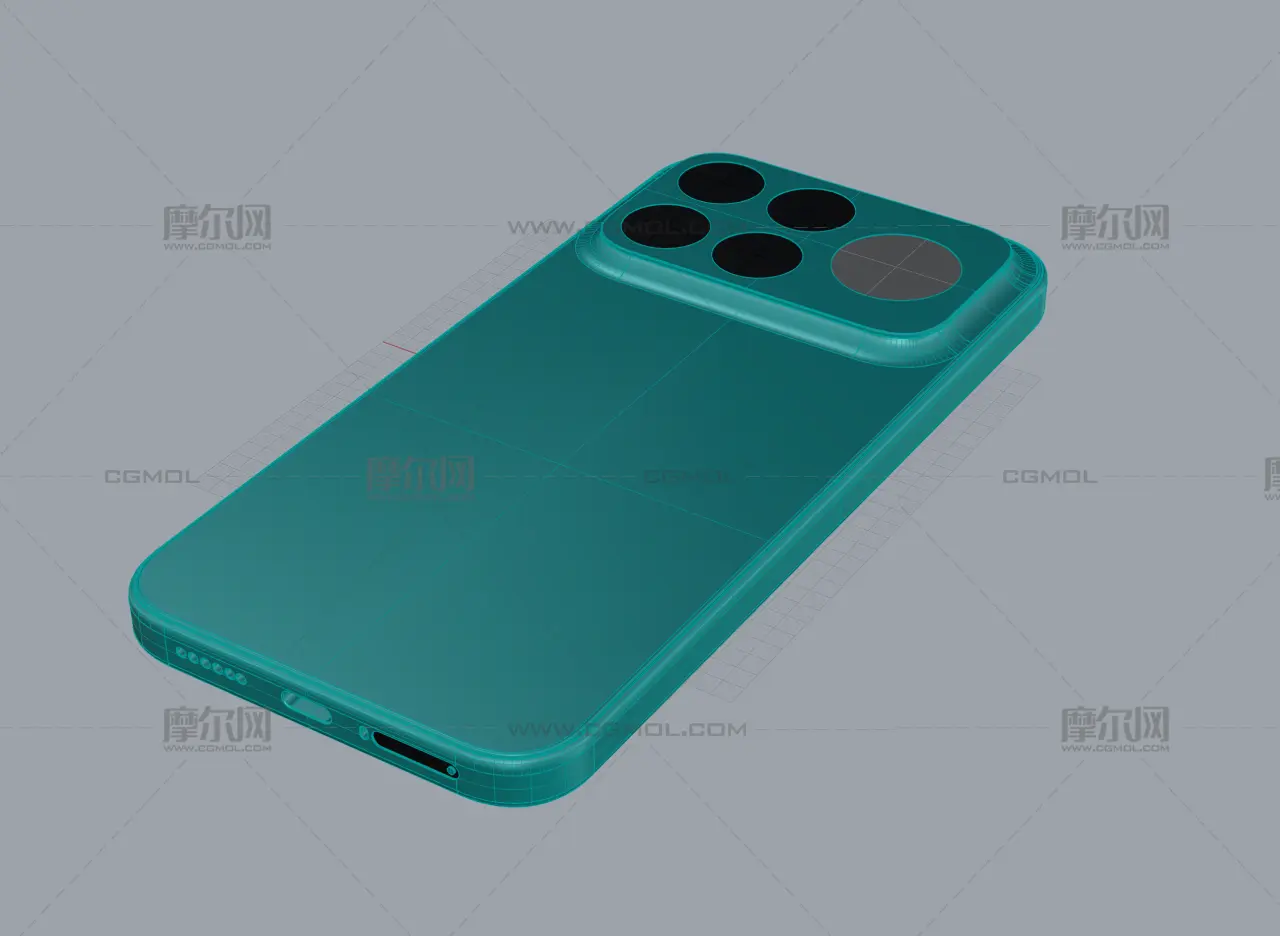 Redmi红米 K100 Pro Max手机外观模型