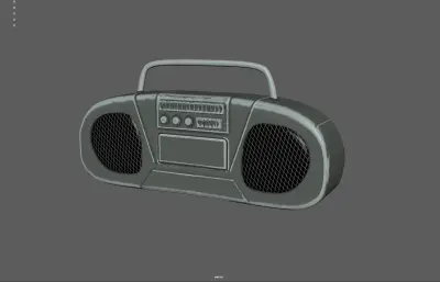 老式收音机 磁带录音机 音频播放器