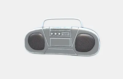 老式收音机 磁带录音机 音频播放器