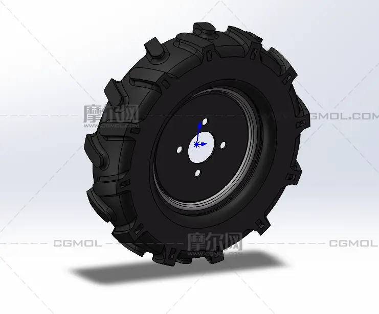 M400遥控运输车轮架总成STEP模型