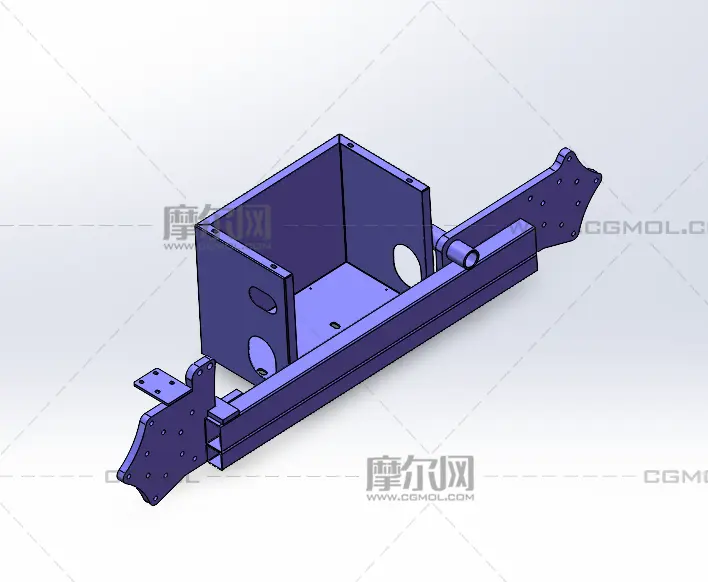 M400遥控运输车轮架总成STEP模型