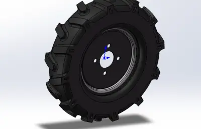 M400遥控运输车轮架总成STEP模型