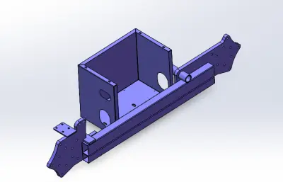 M400遥控运输车轮架总成STEP模型
