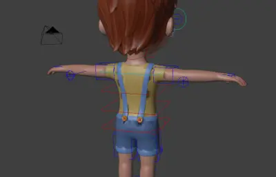 blender卡通女孩模型