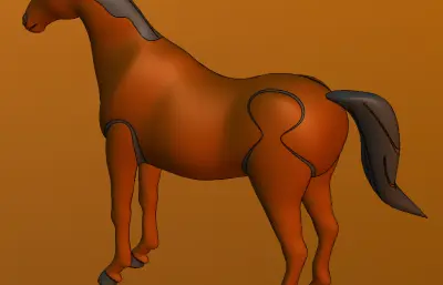 马的三维模型