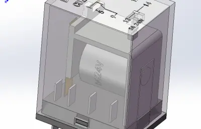 德力西24V中间继电器CDZ9-52P