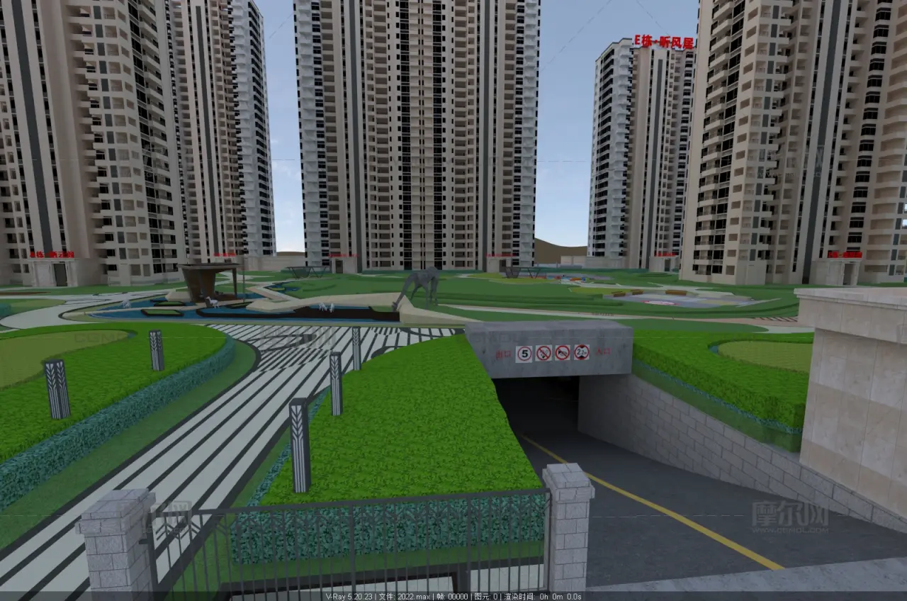 星汇雅居 高层围合住宅小区建筑与园林景观