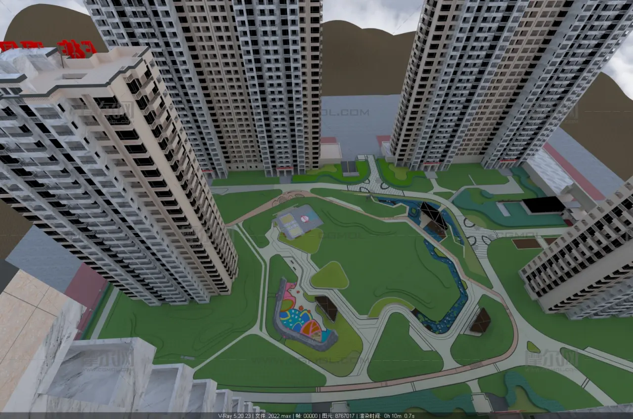 星汇雅居 高层围合住宅小区建筑与园林景观