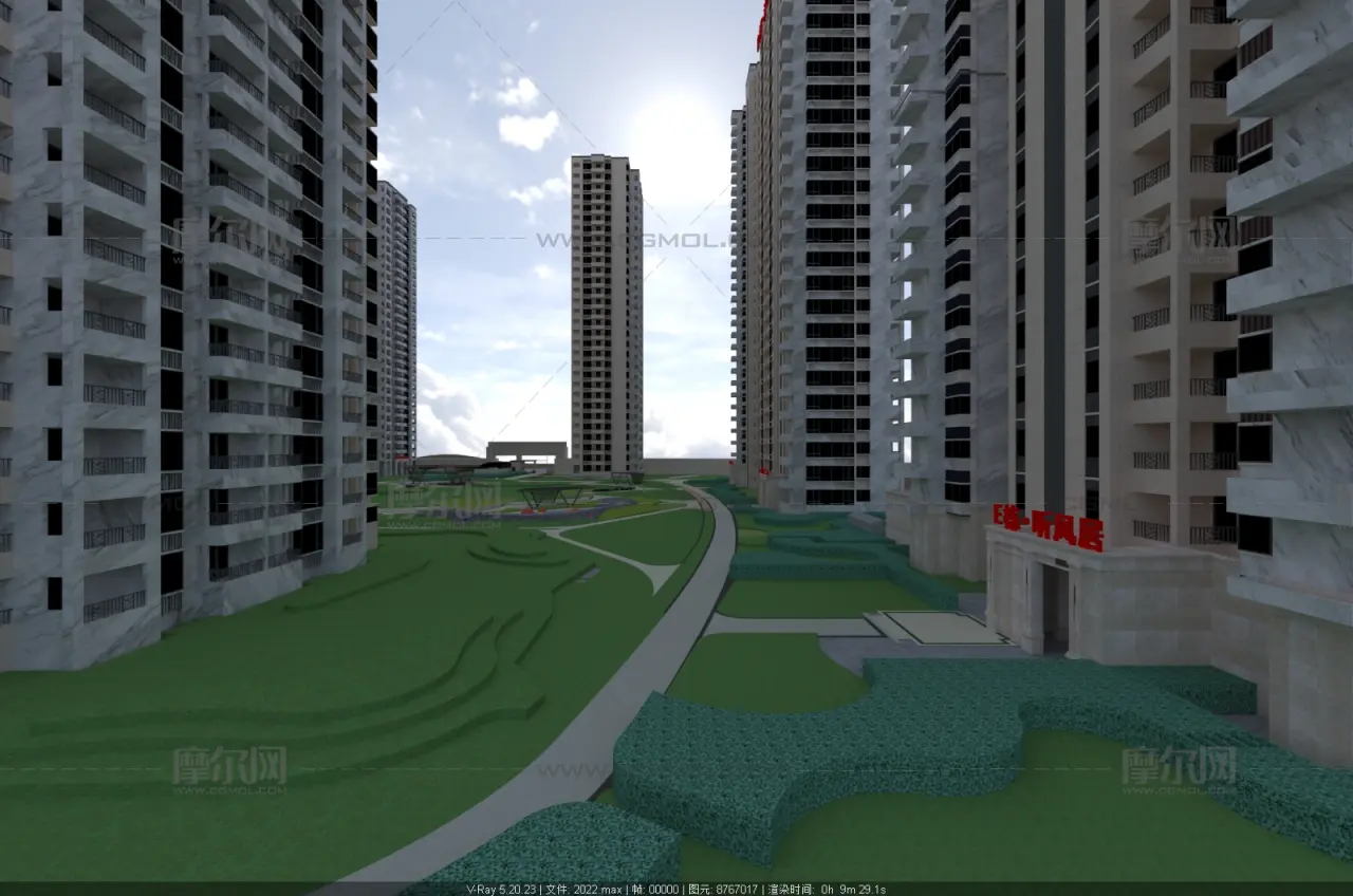 星汇雅居 高层围合住宅小区建筑与园林景观