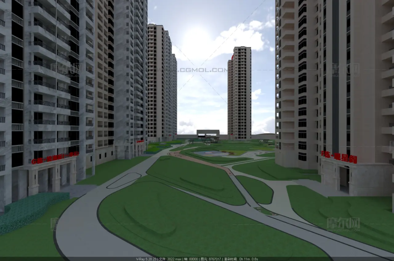 星汇雅居 高层围合住宅小区建筑与园林景观