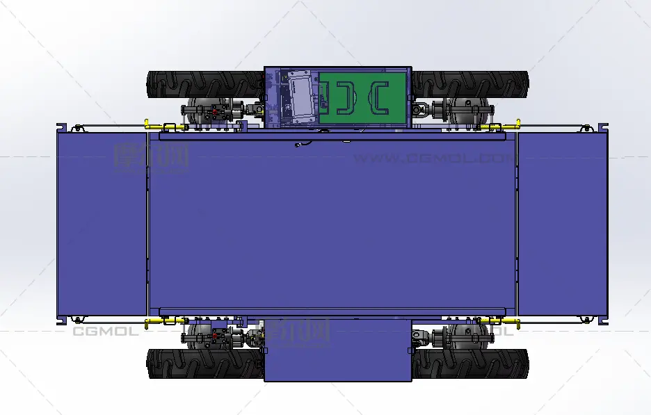 新型M400遥控四驱运输车STEP格式模型