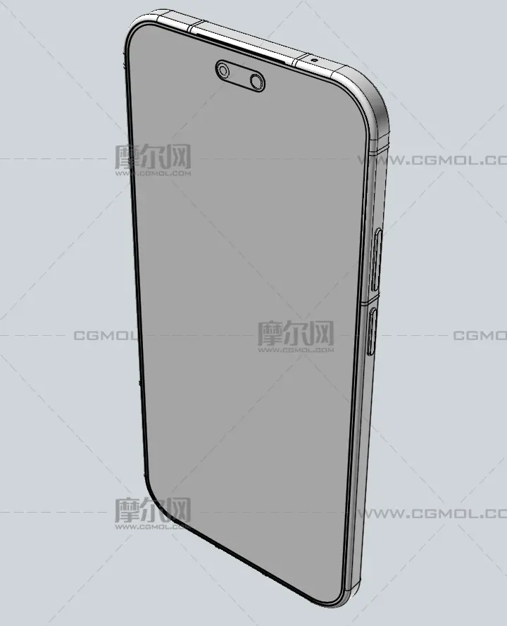 华为HUAWEI Nova 16 Ultra手机3D模型白膜,stp,C4d格式