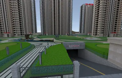 星汇雅居 高层围合住宅小区建筑与园林景观