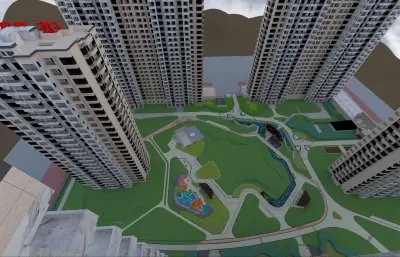 星汇雅居 高层围合住宅小区建筑与园林景观