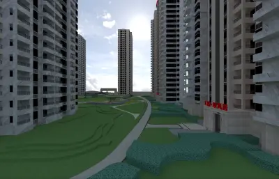 星汇雅居 高层围合住宅小区建筑与园林景观