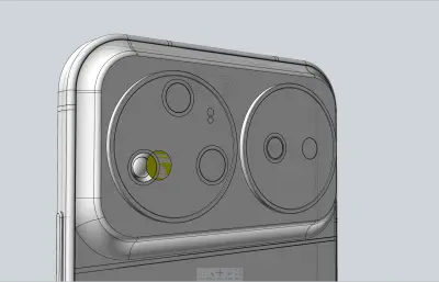 华为HUAWEI Nova 16 Ultra手机3D模型白膜,stp,C4d格式