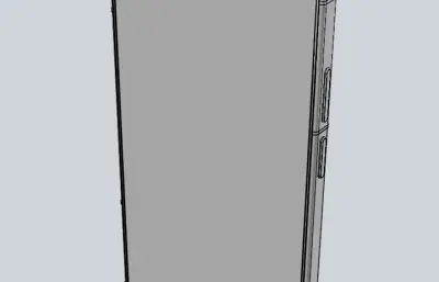华为HUAWEI Nova 16 Ultra手机3D模型白膜,stp,C4d格式