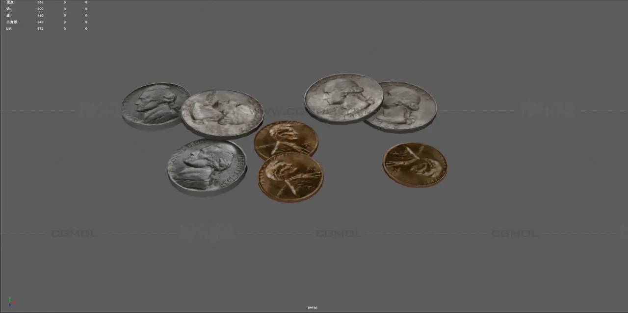 美分硬币 货币 钱币 金币 银币