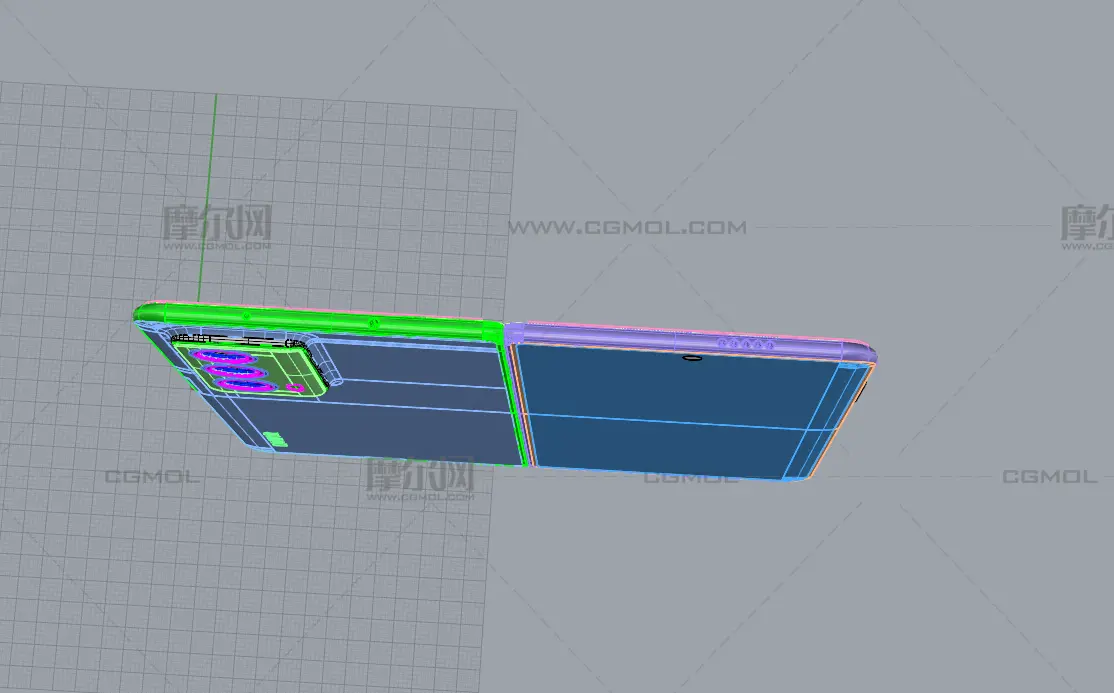 荣耀Magic Vs2手机3D外观模型,多格式模型