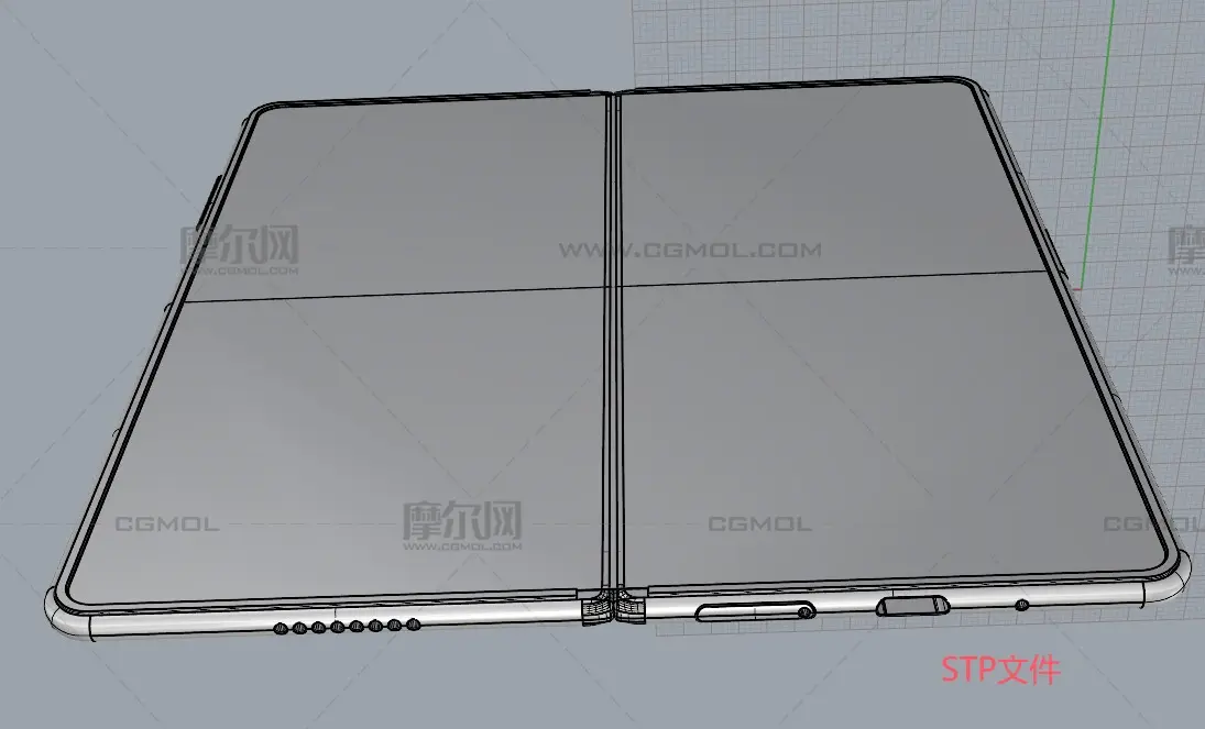荣耀Magic Vs2手机3D外观模型,多格式模型