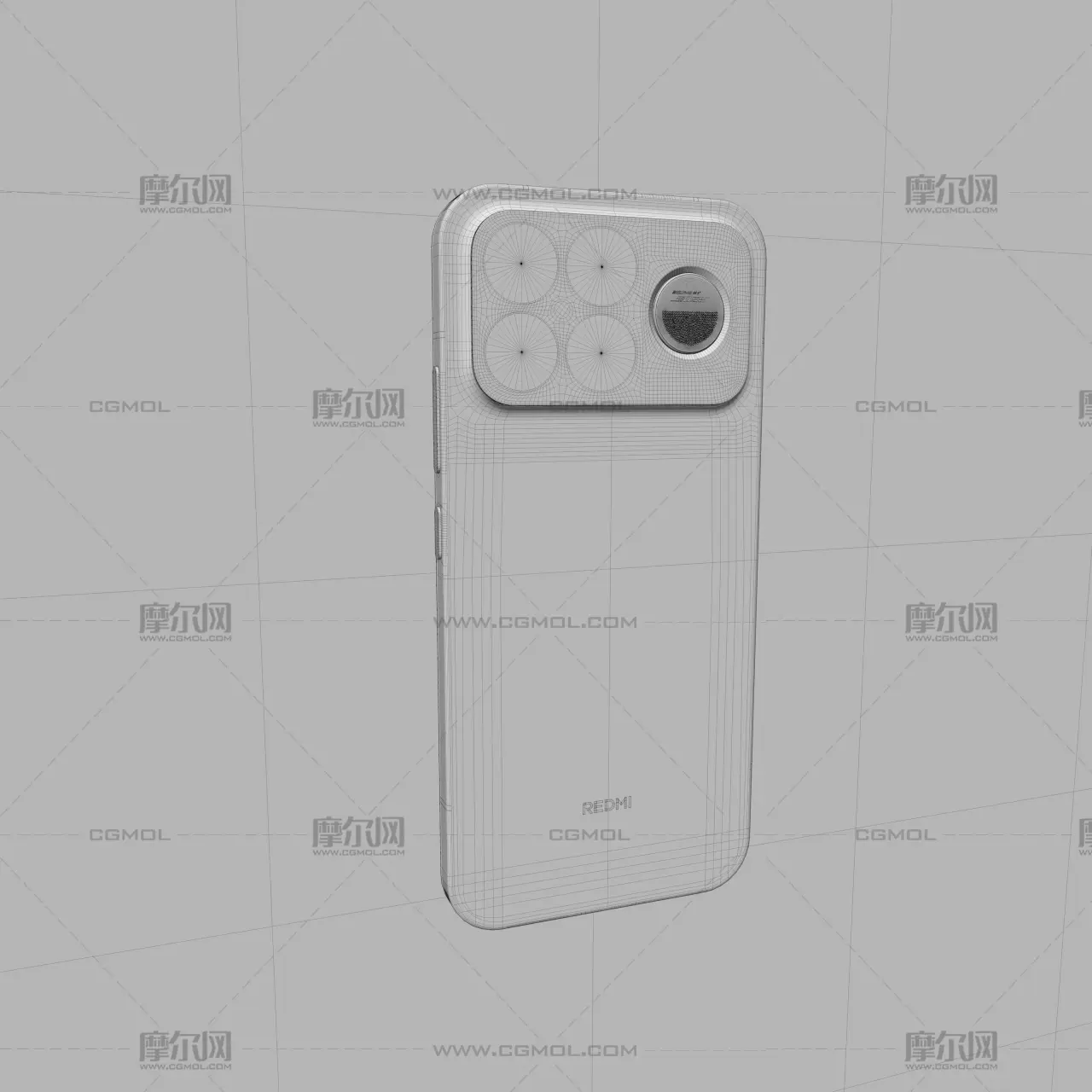红米REDMI K100 Pro Max手机keyshot,C4D模型