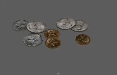 美分硬币 货币 钱币 金币 银币