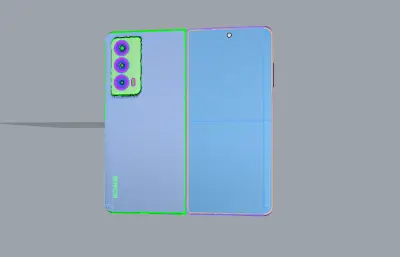 荣耀Magic Vs2手机3D外观模型,多格式模型