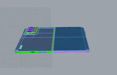 荣耀Magic Vs2手机3D外观模型,多格式模型