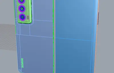 荣耀Magic Vs2手机3D外观模型,多格式模型