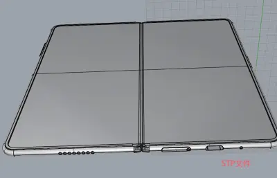 荣耀Magic Vs2手机3D外观模型,多格式模型
