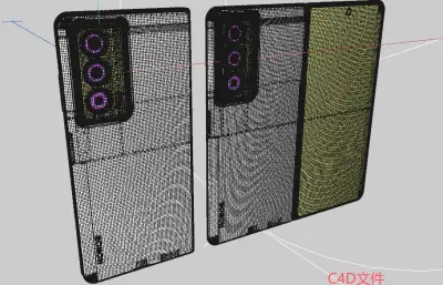 荣耀Magic Vs2手机3D外观模型,多格式模型