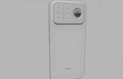 红米REDMI K100 Pro Max手机keyshot,C4D模型