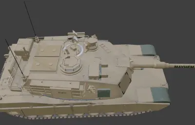 M1A2坦克FBX模型