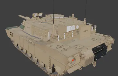 M1A2坦克FBX模型