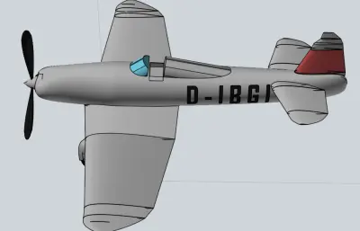 Ha 137飞机模型