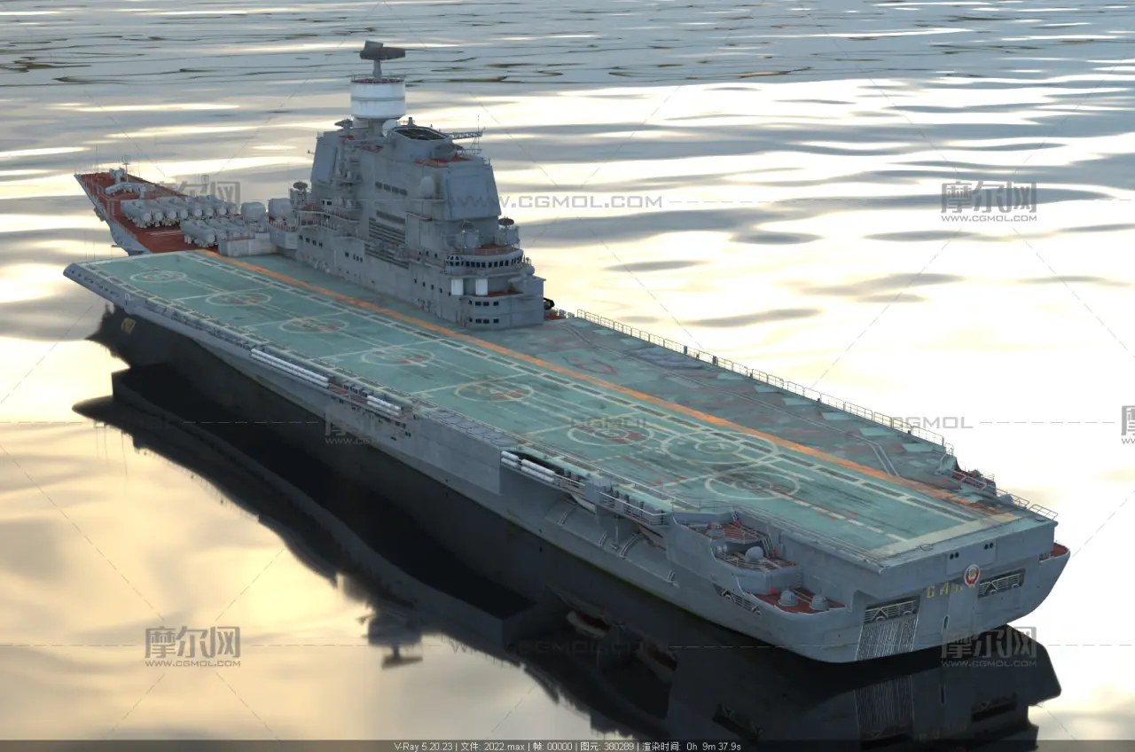 巴库号航空母舰,AdmiralBaku航母3D模型