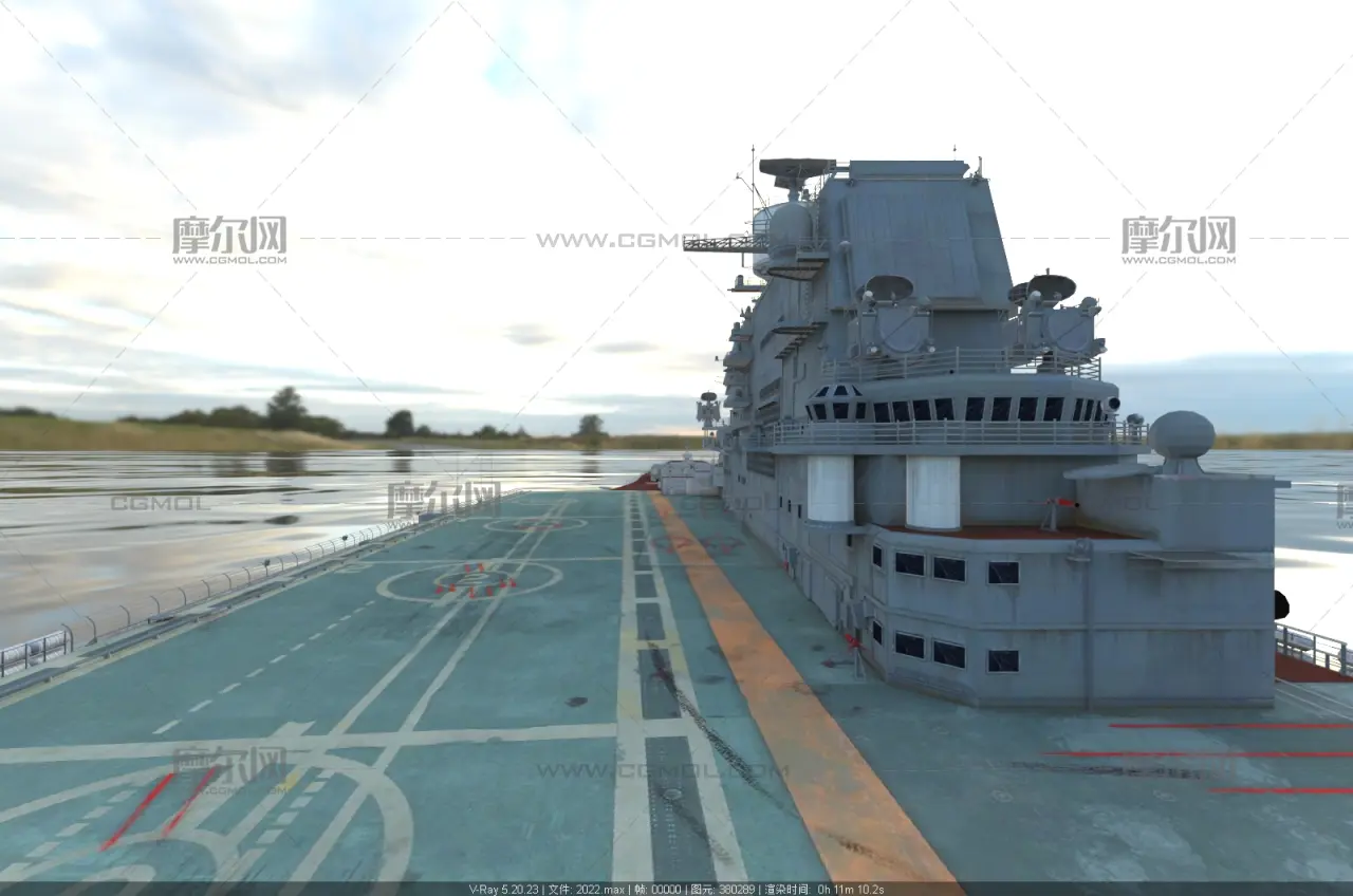 巴库号航空母舰,AdmiralBaku航母3D模型