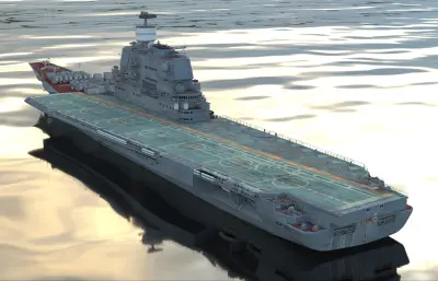 巴库号航空母舰,AdmiralBaku航母3D模型