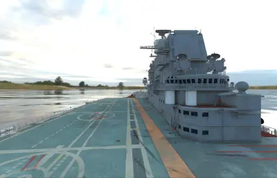 巴库号航空母舰,AdmiralBaku航母3D模型