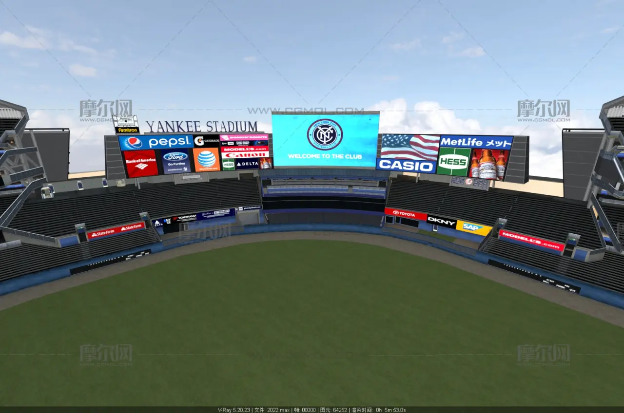 洋基体育场 yankeestadiumlcpp棒球场体育场馆