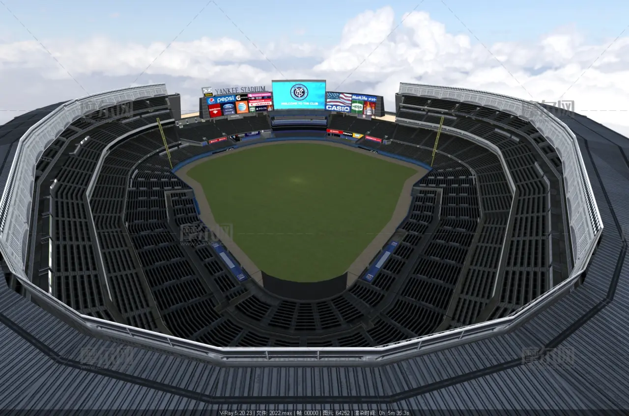 洋基体育场 yankeestadiumlcpp棒球场体育场馆