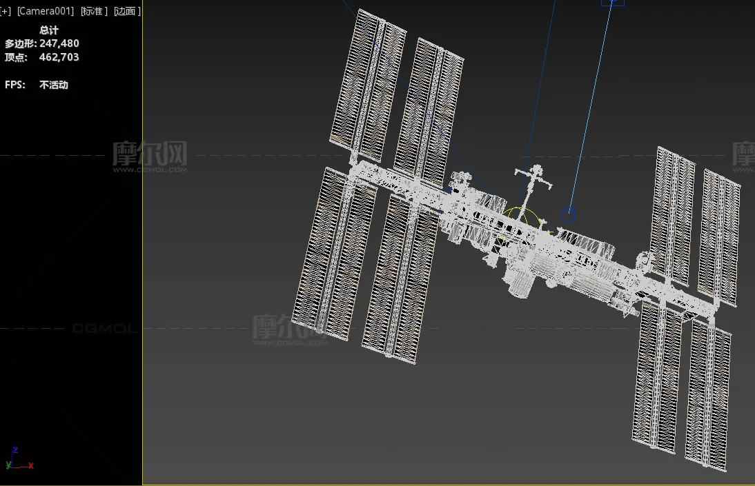 国际空间站 iss_gta 太空空间站航天设施塌陷模型