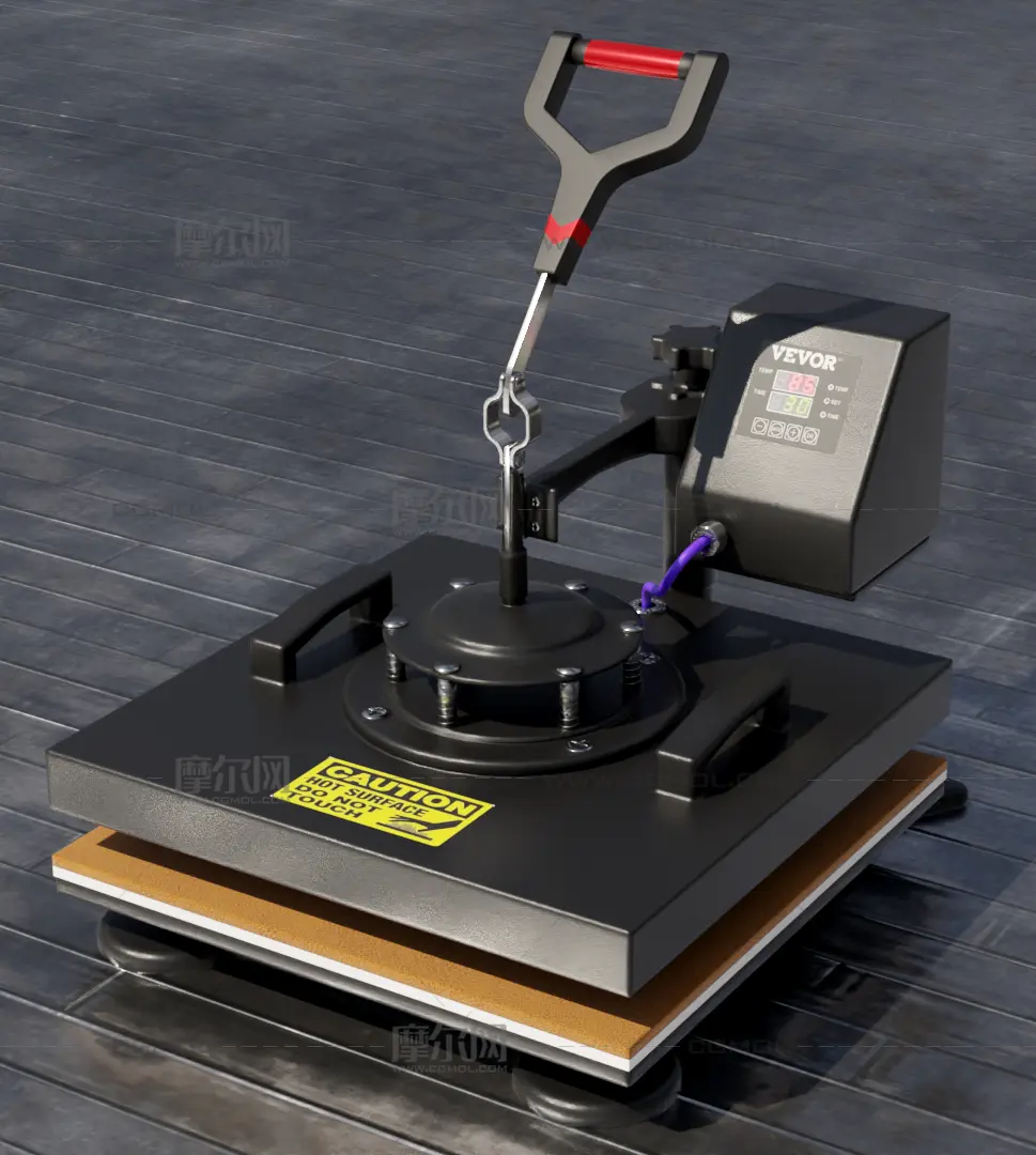 热压机blender模型