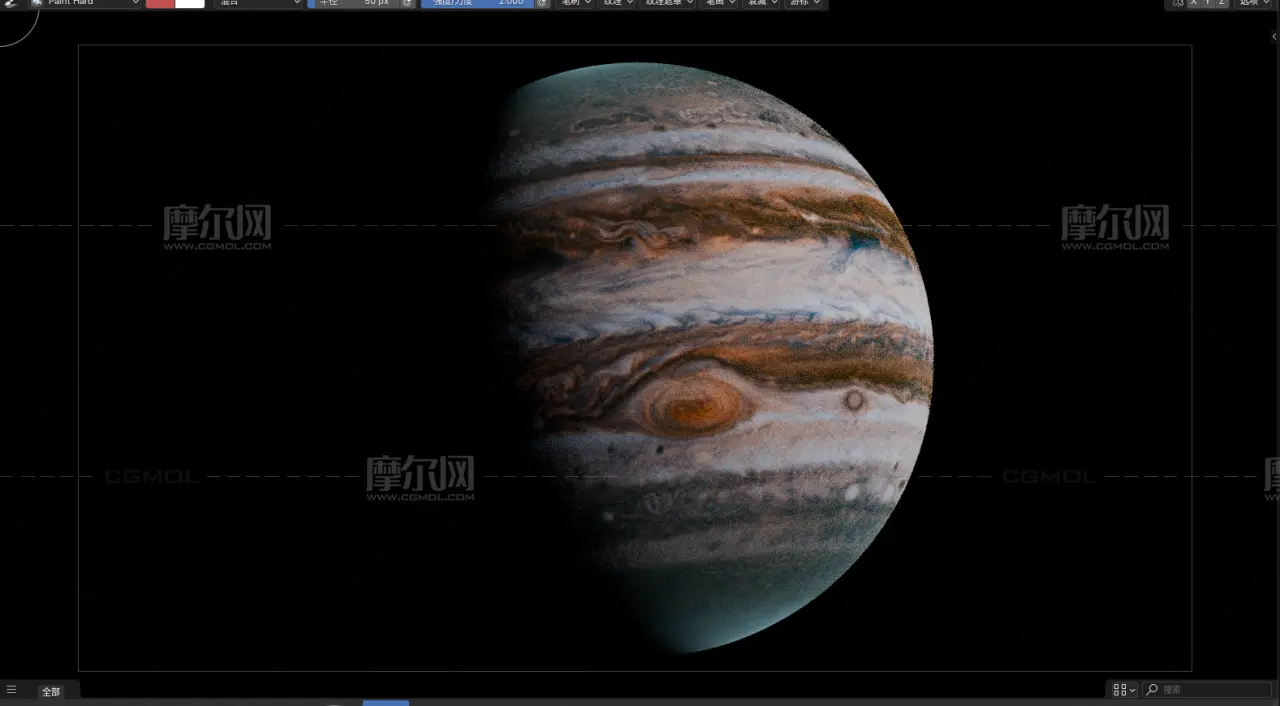 木星blender模型