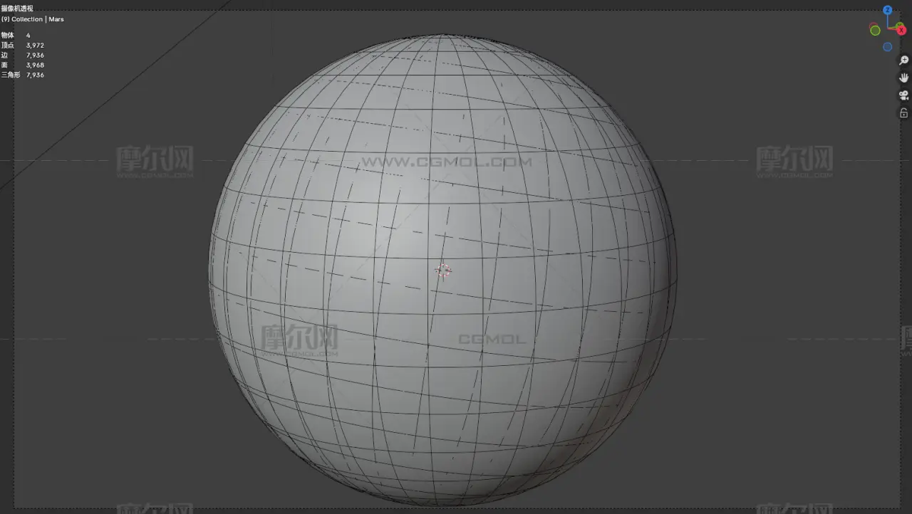 4k火星blender模型