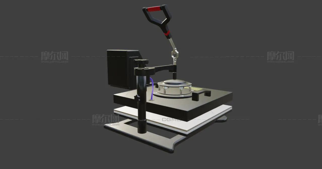 热压机blender模型