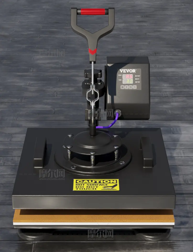 热压机blender模型